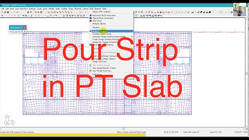 Adding Pour Strip in PT SLab