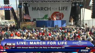 Fnn: march for life 2017 washington dc featuring vice president mike
pence