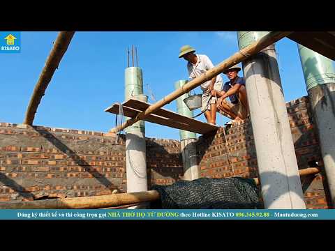 Video Mẫu Từ Đường Ba Gian Bằng Bê Tông Sơn Giả Gỗ Đẹp Tại... - youtube
