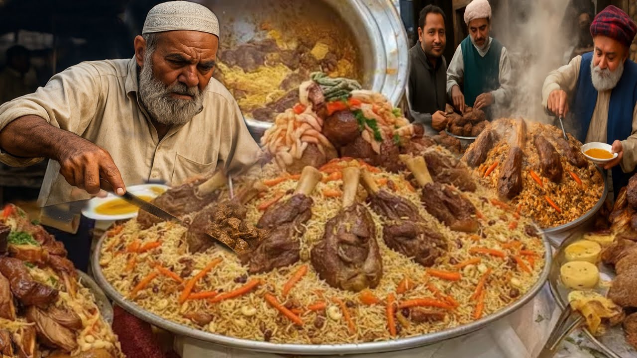 AFGHANISTAN'S FAMOUS KABULI PULAO | GIANT  KABULI PULAO COOKING | TRADITIONAL AFGHANI PULAO