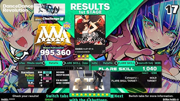 【DDR WORLD】ZODIARK - 最速最高シャッターガール [Single-Challenge] Lv.18 995,360 FlareEX pass & 50% speed