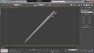 3ds Max Beginner: Modeling a Sword from a Cylinder