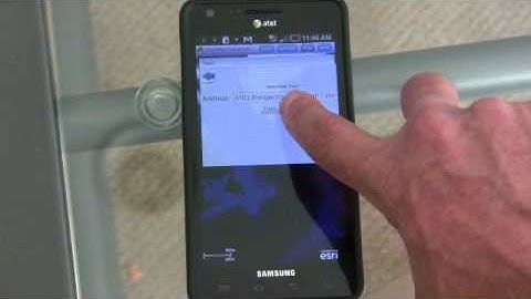 Mobile ArcGIS 2.4 Running on Android Phone