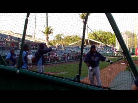 Mar 22 2011 Evan Longoria Manny Ramirez Rays MLB B...