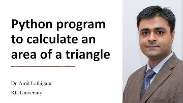 Python program to calculate an area of a triangle