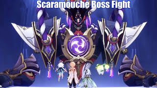 Genshin Impact  Scaramouche Boss Fight (God Scaramouche vs Aether)