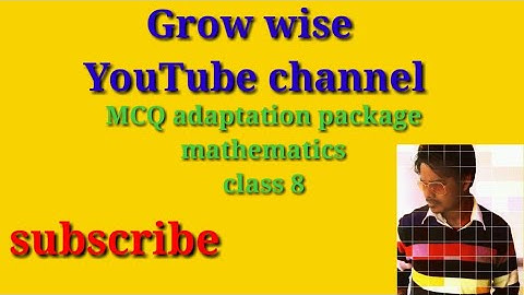 #Wbbse# MCQ adaptation package #mathematics #class 8 #grow wise