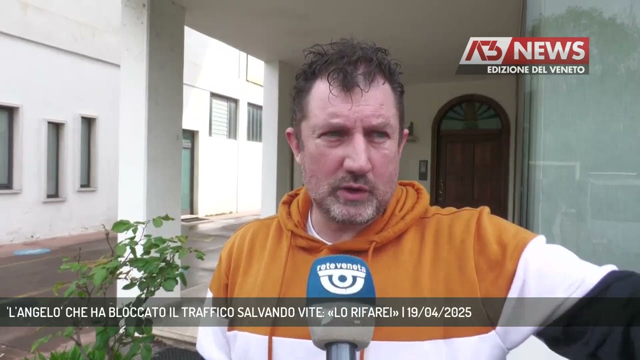 'L'ANGELO' CHE HA BLOCCATO IL TRAFFICO SALVANDO VITE: «LO RIFAREI» | 19/04/2025