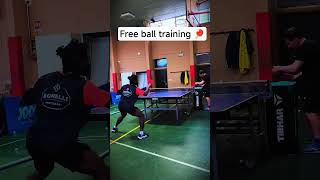 table tennis free ball training 🏓 #tabletennis #pingpong #shorts #viral