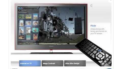 Samsung LED7 widget demo