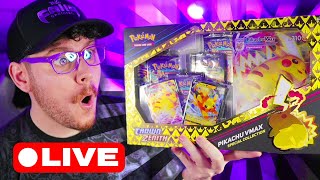 🔴 Im Live - Opening Crown Zenith Pikachu Vmax Boxes