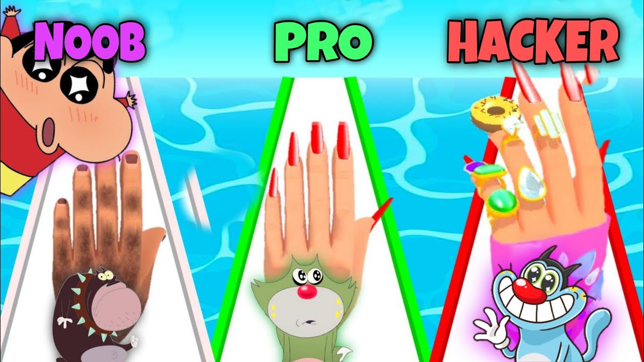 Noob vs Pro vs Hacker In Hand Evolution 3D | Funny Video With Oggy Jack Sinchan Voice | Dk Gaming