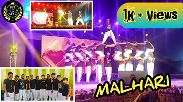 Malhari full video song | stage performance | yoga dance with Gymnastics mix...