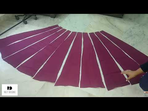 kalidar-lehenga/skirt-cutting-and-stitching-||-bridal-lehenga-cutting-and-stitching