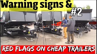 What to watch out for in a trailer! How manufacturers Cut corners on building trailers. 2/2  4 k vid