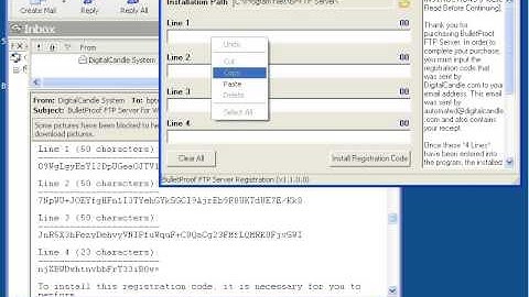 BPFTP Server for Windows - HOWTO: Enter Your Registration Code