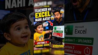 😱 Teacher Ko Excel Nahi Aata? | Excel Lecture 2 Coming Soon! 🚀 #Shorts #teachmint #keepteaching