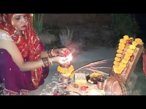 🥻karwa special vlog😀 देखिये कैसे पूजा किया हमने 🥰 #vlog #video #youtubevlog