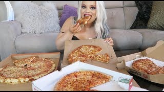 Pizza Hut vs Domino's vs Papa John's vs Little Caesar's | PIZZA TASTE TEST!