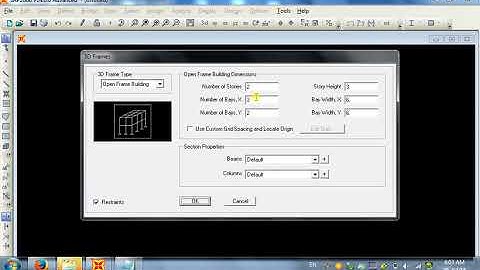 SAP2000 BANGUNAN BERTINGKAT 10 LANTAI - SAP2000 V14  Part 1