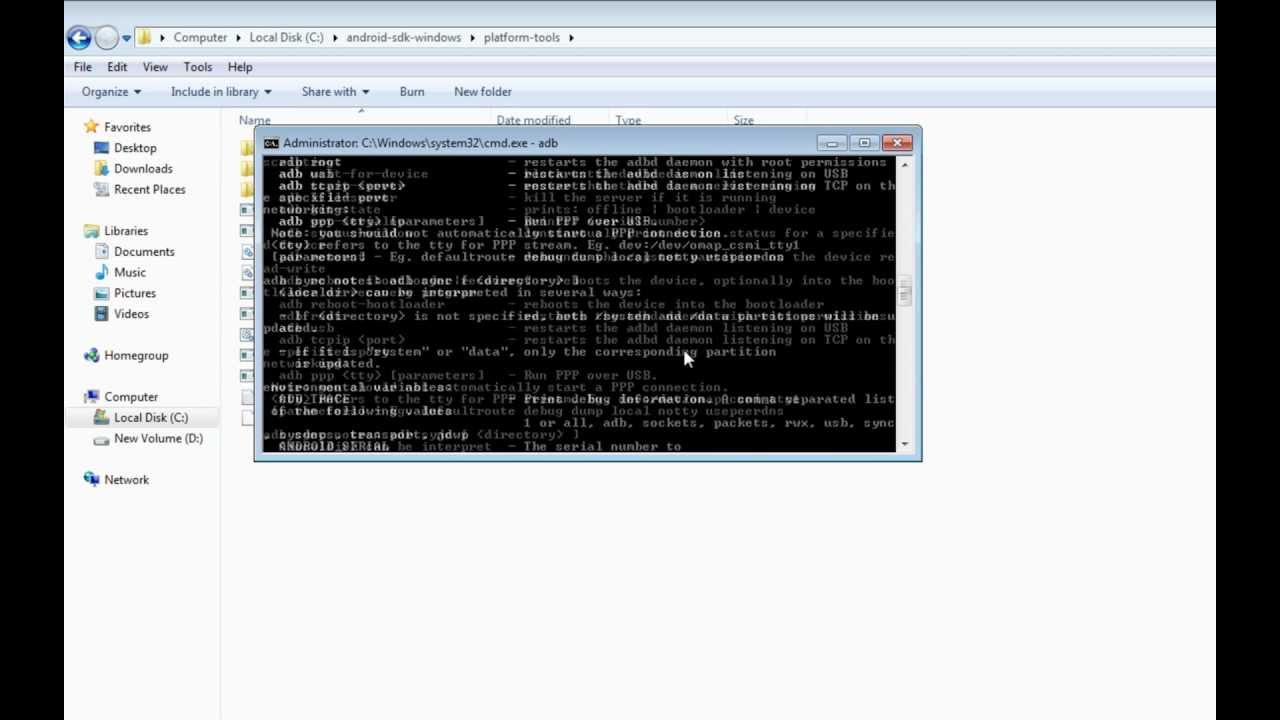 How to install the Android SDK and run ADB Shell - YouTube