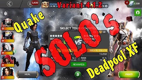 Variant4.1.2 Deadpool Boss solo with Quake #Touchless #MCOC (Marvel Contest of Champions)
