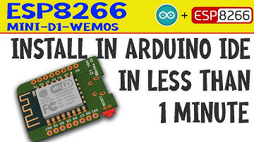 ESP8266 How to install library in Arduino ide in less than 1 minute mini D1 Wemos