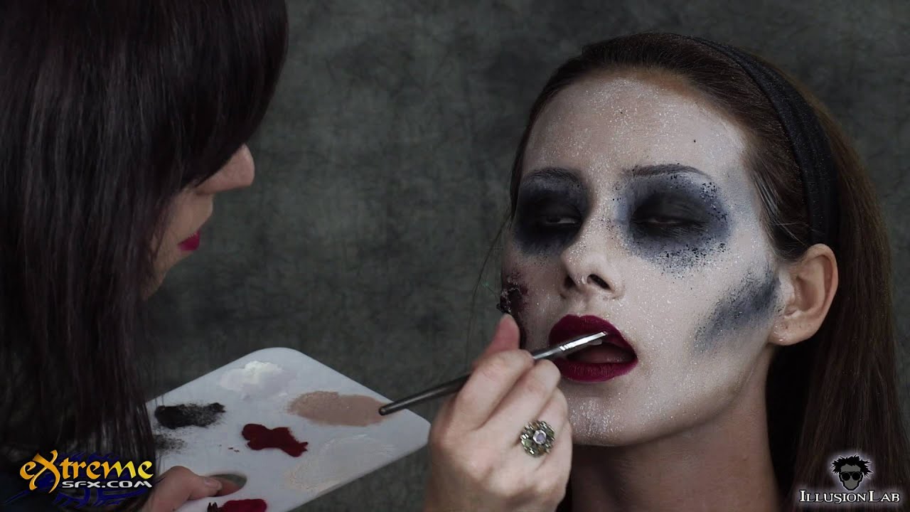 Zombie Makeup How To Flapper Zombie Part 4 Halloween Makeup