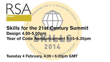 RSA Replay - Skills for the 21st Century Summit - Design & special Announcement