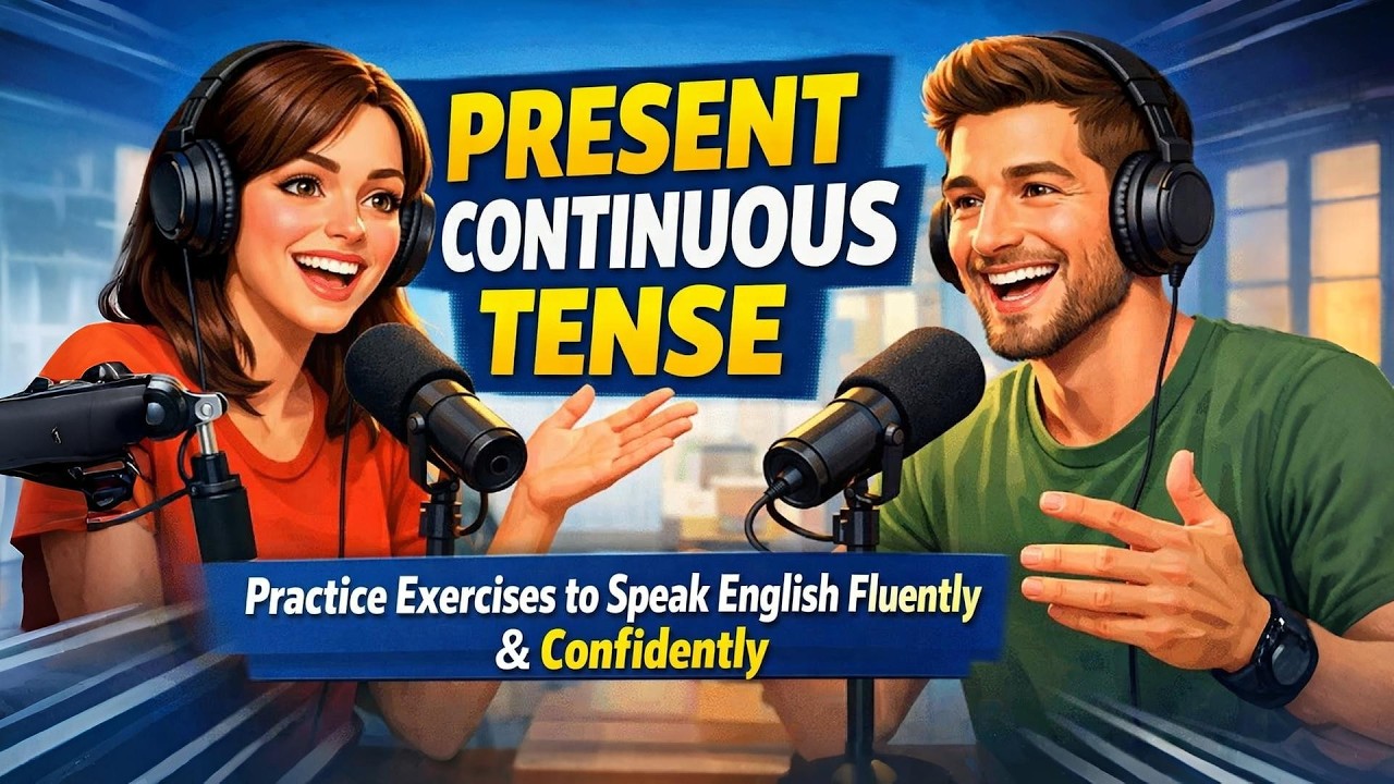 present continuous tense | practice exercises to speak English fluently ...
