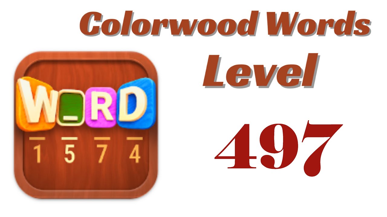 Colorwood Words Level 497 Answers | Colorwood Words - Cryptogram