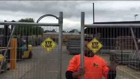 Temporary Fencing Video - Sliding Gate
