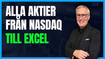 Från Nasdaq Nordic till Excel: Realtids aktiekurser och mer