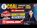 📖 CIL MT 2026 CBT LIVE | English Questions Practice Session 🔥 | All Branches