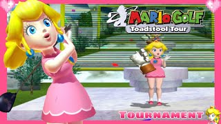 💗 Mario Golf Toadstool Tour (Tournament Mode) Lakitu Cup - Peach Gameplay 💗￼