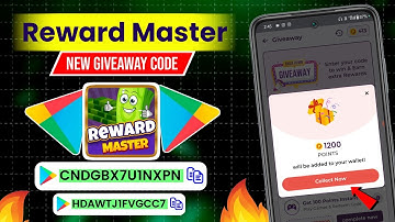 Reward Master App New Giveaway Code | Reward Master App Payment Proof | Free Redeem Code App