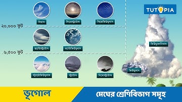 মেঘ ও বৃষ্টি - মেঘের শ্রেণিবিভাগ সমূহ | Classification Of Clouds Class 8 Geography Tutopia