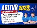 Tangente an ln(x) durch einen Punkt bestimmen | Abituraufgabe mit mehreren Lösungen