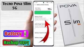tecno pova slim battery jaldi khatam ho jati hai | tecno pova slim me battery backup kaise badhaye