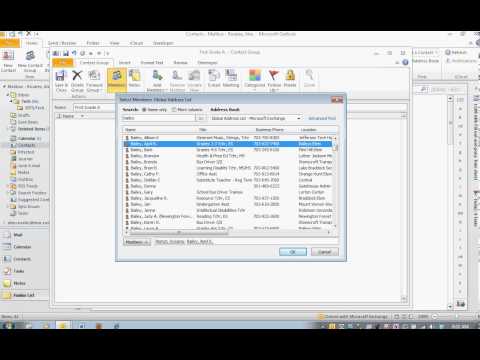 How to create a distribution list in Outlook 2010