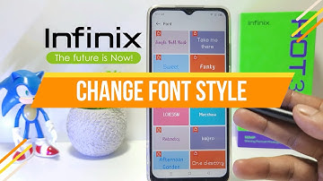 Infinix Hot 30i Font Style Change