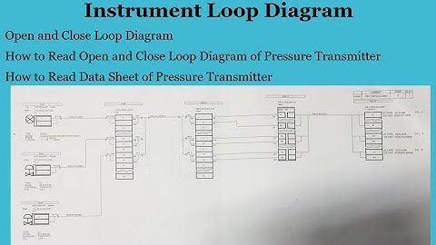 Open and Close loop Diagram / Instrument Loop Diagram / How to Read I.L.D. Field Instrumentation