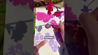 Using Flower Shadows, She Created Something Incredible!