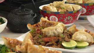 Perfect Gourmet 100 Stück Hühnchen-, Schweine-, Garnelen- oder Gemüse-Potstickers auf QVC