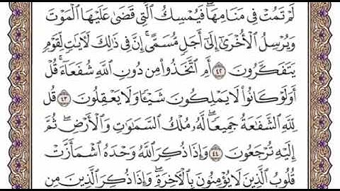 سورة الزمر الشيخ سعود الشريم صفحة ٤٦٣