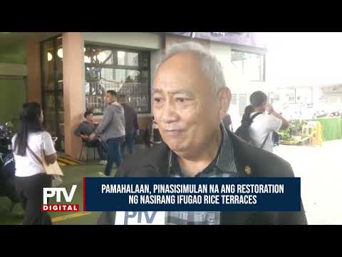 Pamahalaan, pinasisimulan na ang restoration ng nasirang bahagi ng Rice Terraces sa Ifugao