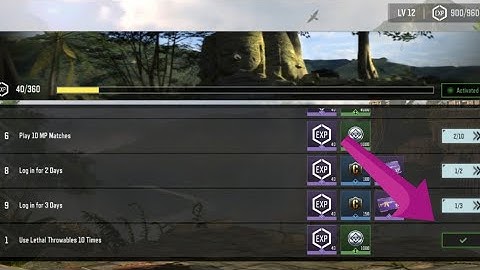 Call of Duty Mobile Use Lethal Throwables 10 Times Task Complete