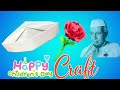Diy childrens day special craft rose flower nehru cap chachaji topi paper rose rq media