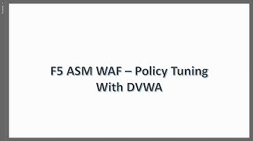 Setting up and Tuning F5 ASM WAF policy with DVWA - Signature Enforcement