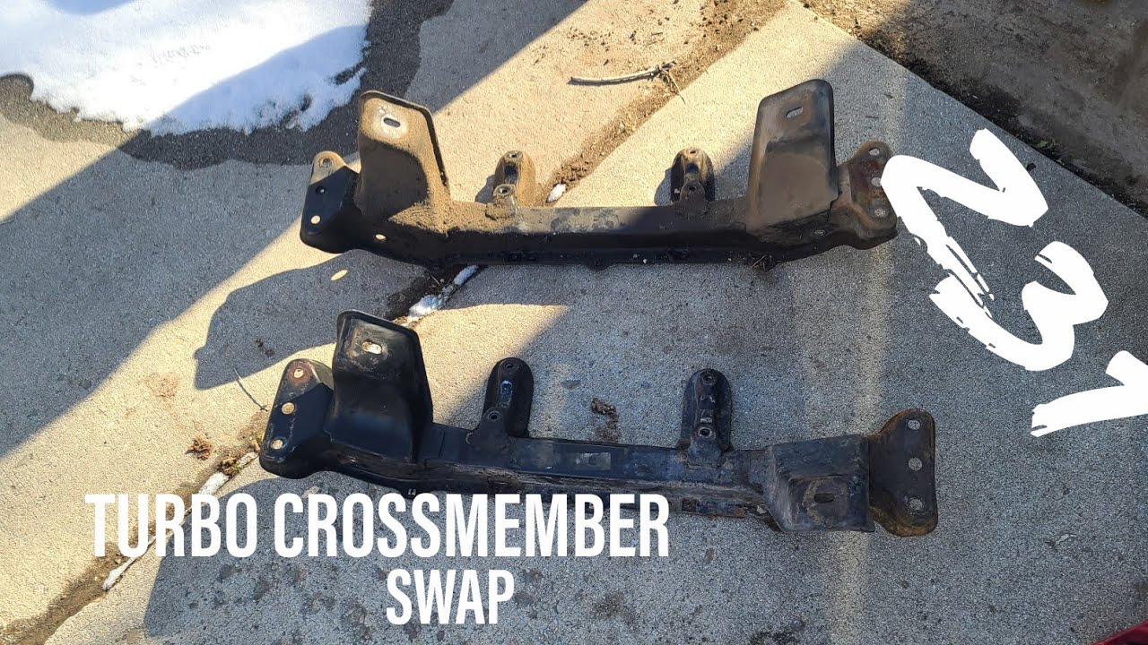84-89) 300zx Turbo Crossmember Swap/Install - YouTube